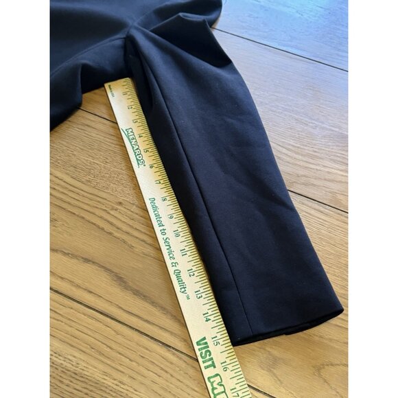 Spanx Perfect Collarless Blazer Black Ponte Knit Jacket Oversized Women’s Size M - Picture 15 of 16